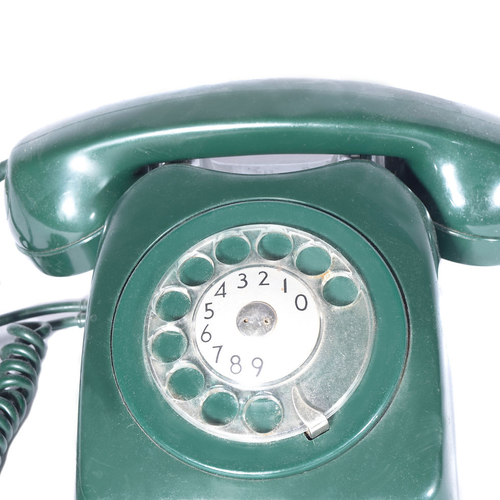 Thumbnail: Green vintage phone