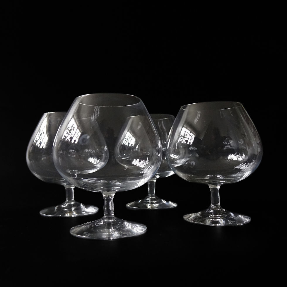 Thumbnail: Vintage Orrefors crystal brandy cup from Sweden 1970s