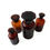 サムネイル： Vintage brown glass Medicine Bottle with lid medium size from Sweden early 1900s