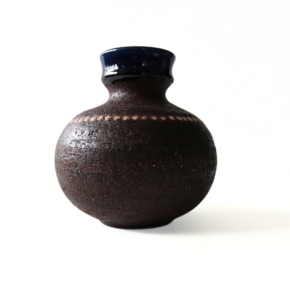 Thumbnail: Vintage Retro Handmade Ceramic urn from GABRIEL Sweden 1960s