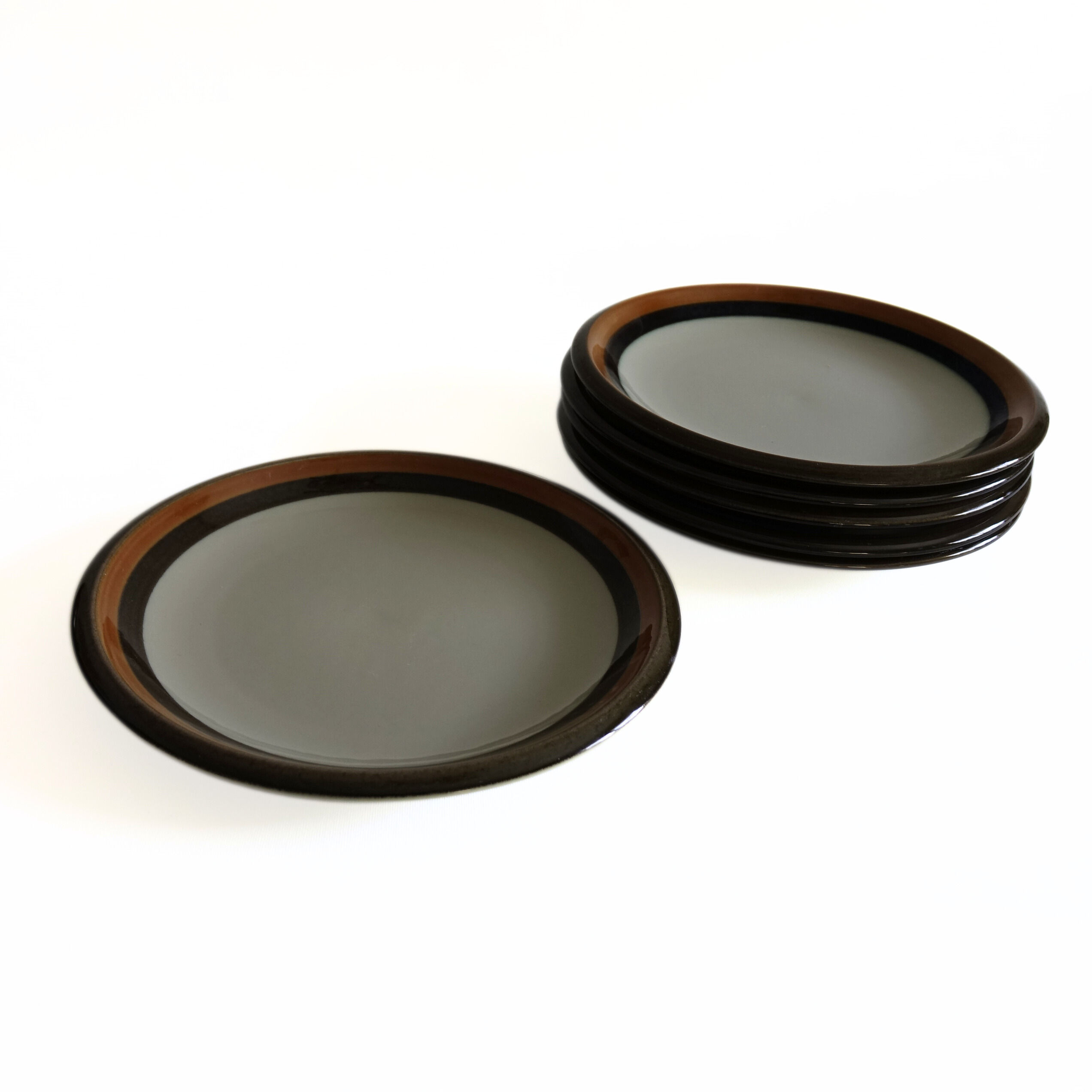 Vintage Retro Porcelain Rörstrand,"Annika". Large plate x 6. Handpainted.