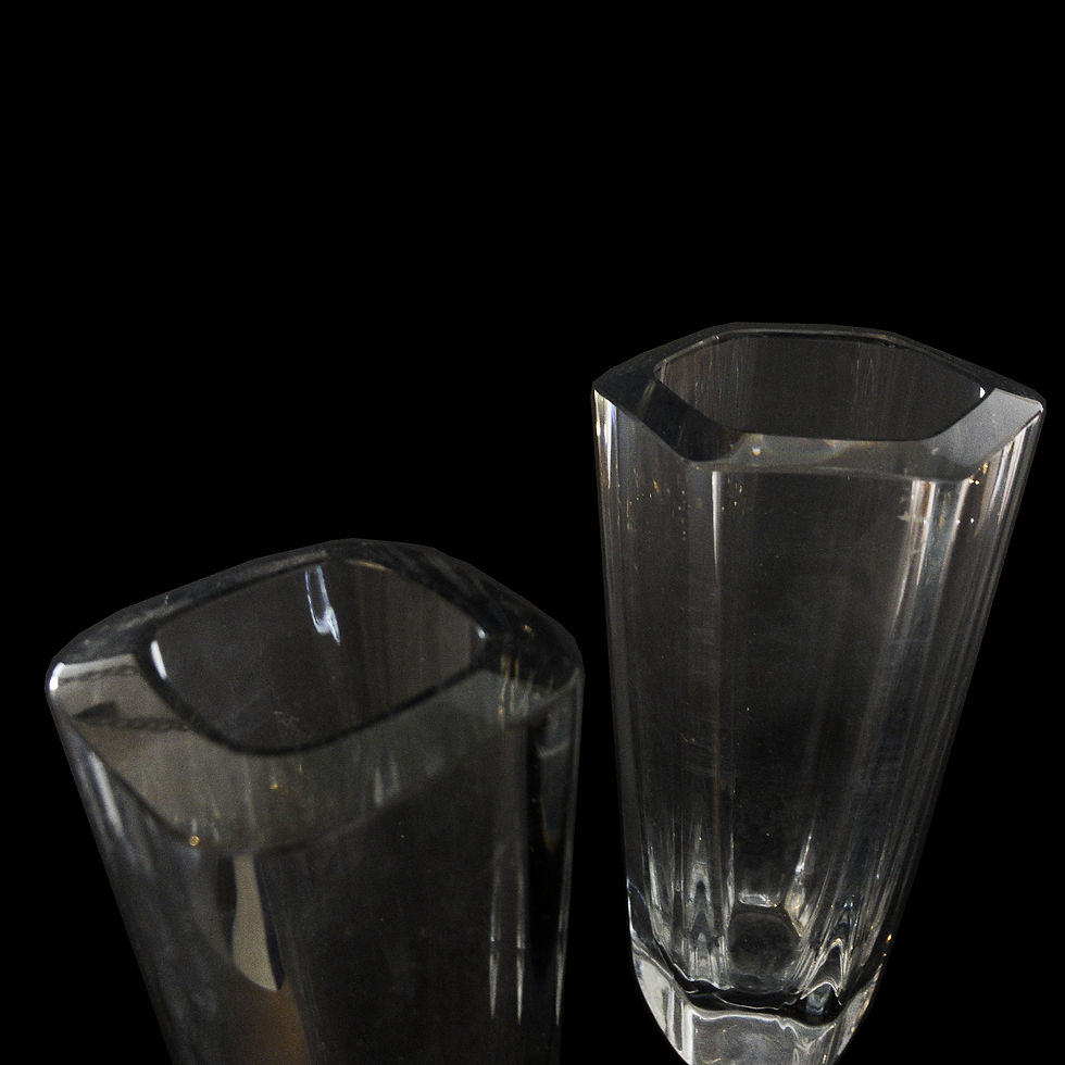 サムネイル： Orrefors crystal vase small size from Sweden mid-century