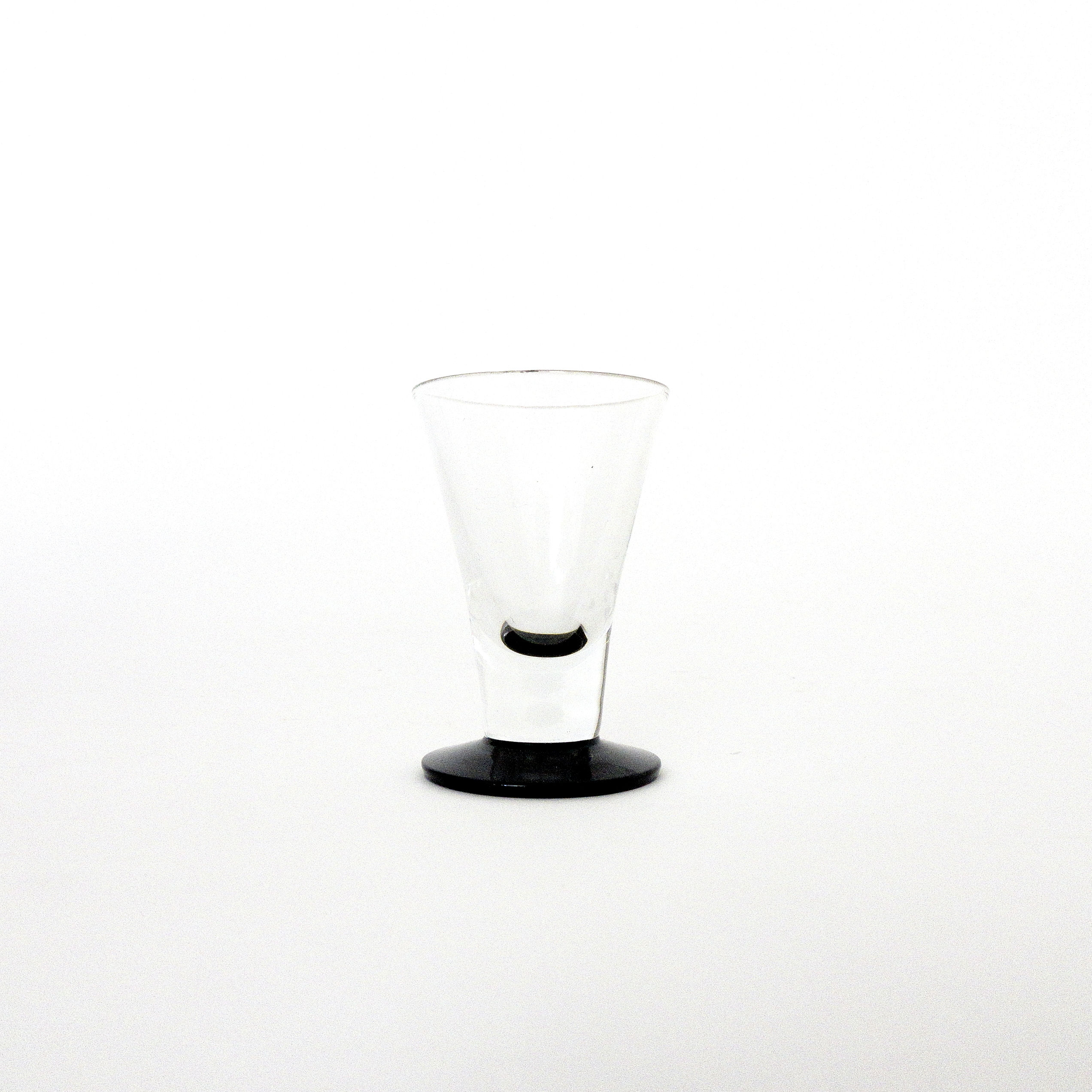 Vintage set of Snaps Glasses set of six from Lindshammar designed by Gunnar A