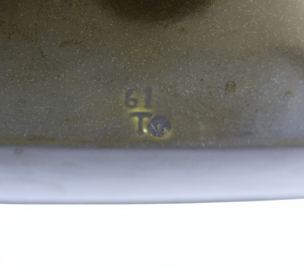 Thumbnail: Retro Green serving plate/bowl designed by Berit Ternell for UPSALA EKEBY Sweden