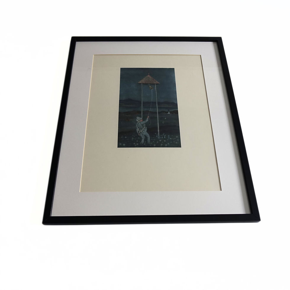 Thumbnail: "Vällingklockan" Vintage posters painted by Ivar Arosenius between 1906-1908