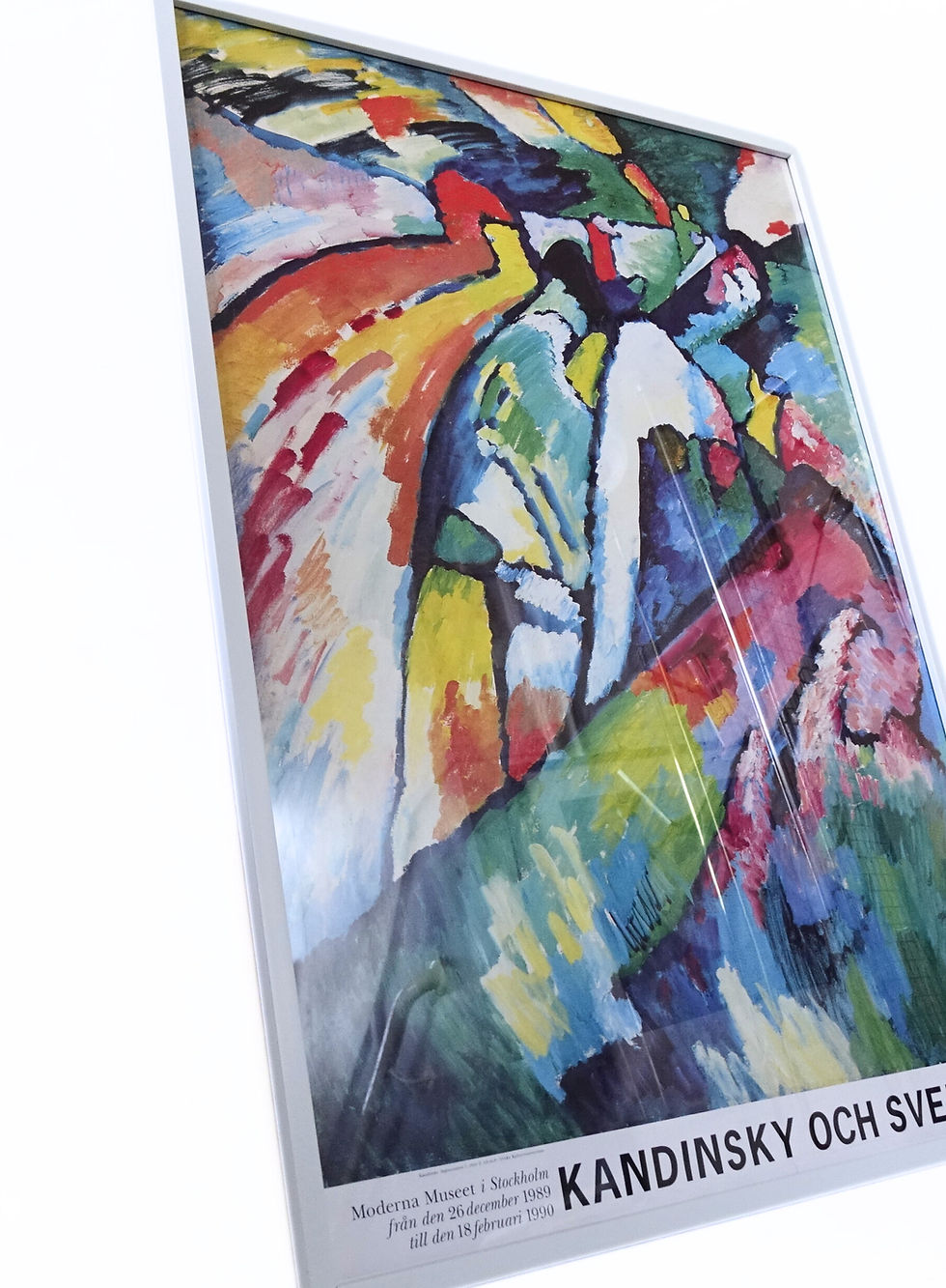 サムネイル： Original "Moderna Museet" poster of exhibition Kandinsky och Sverige 1990