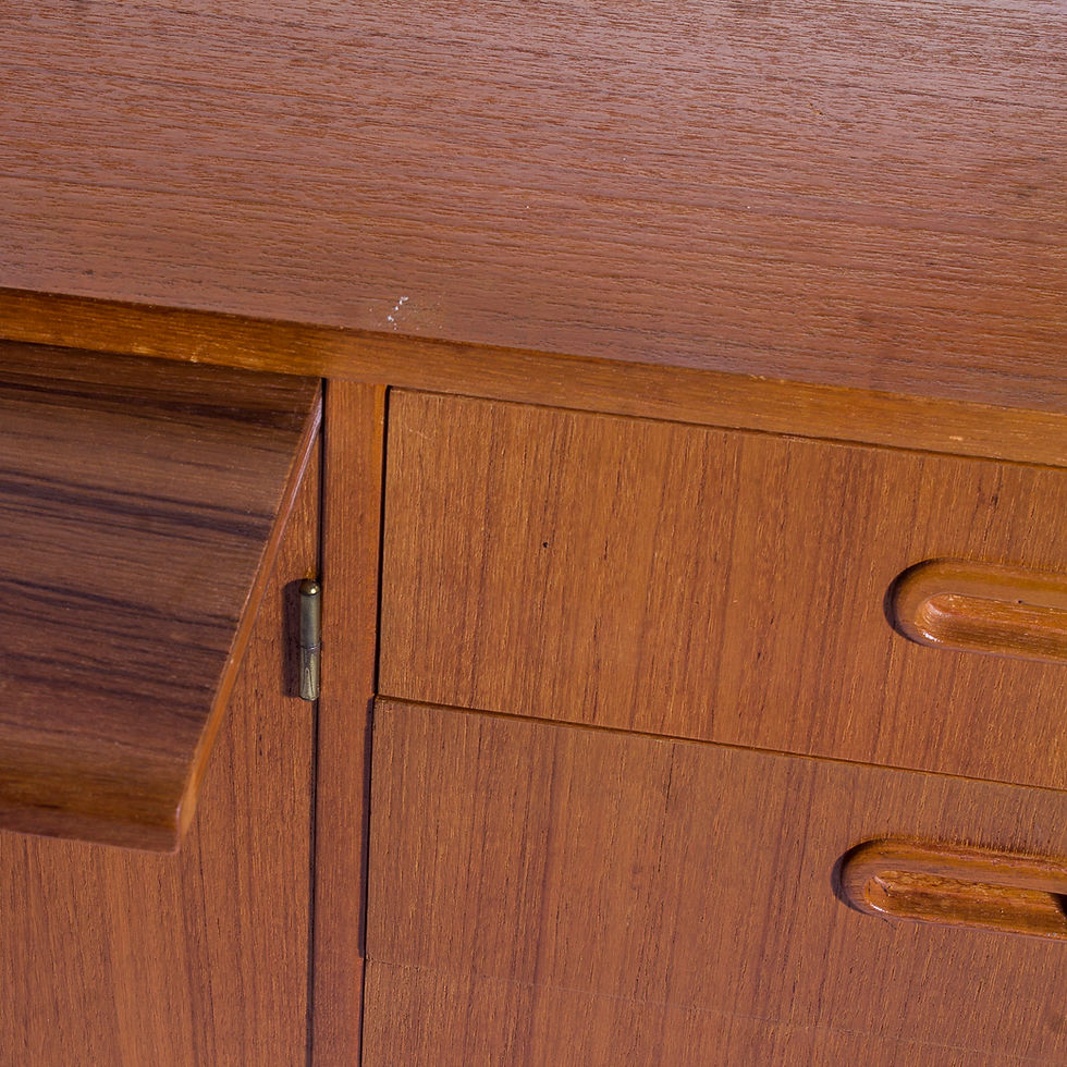 Thumbnail: Swedish Teak Sideboard with pull out table 1950s