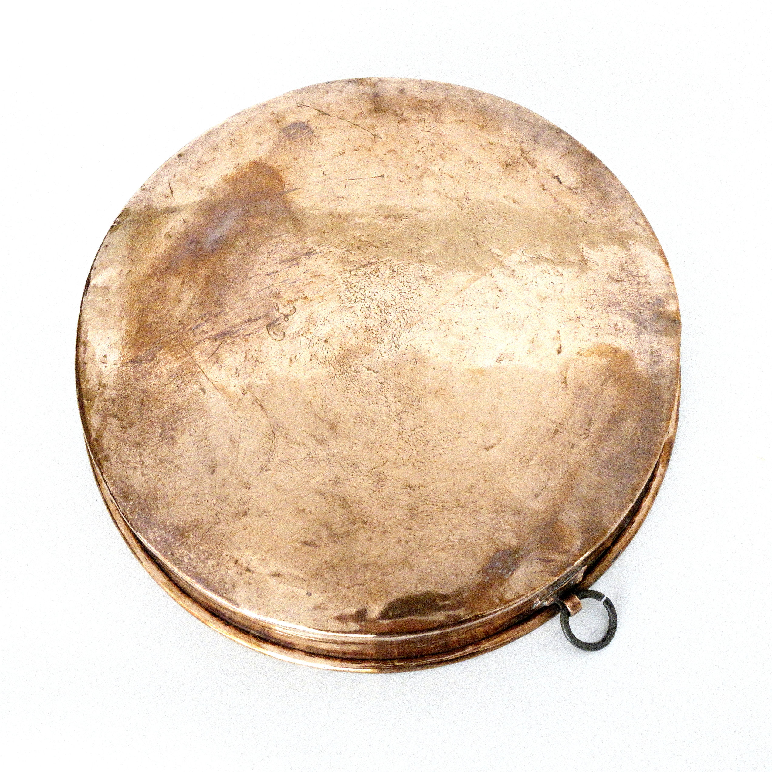 Antique Copper pot large round tinned from Sweden early 1900s