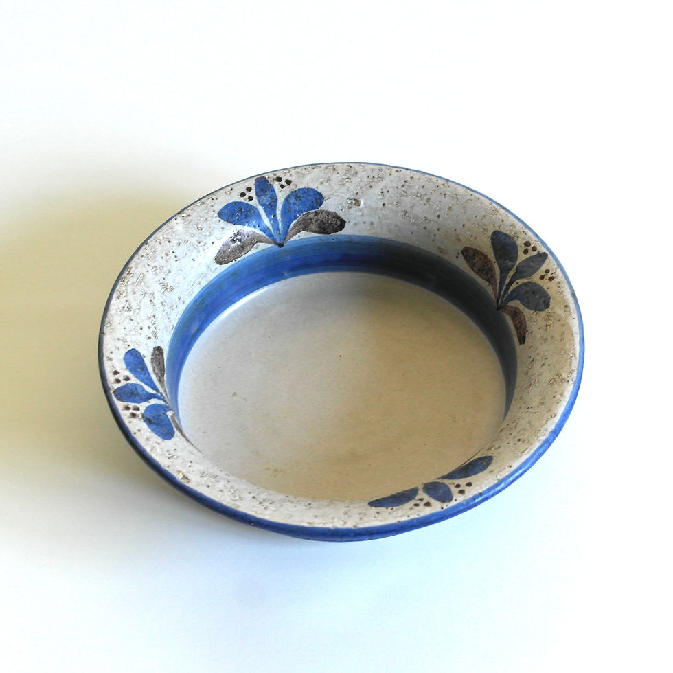 Thumbnail: Retro hand painted ceramic bowl from Gabriel Sweden mid-century