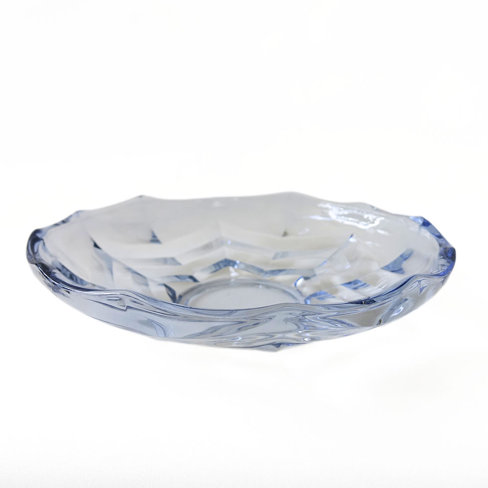 Thumbnail: Vintage retro light blue plate from Sweden mid-century