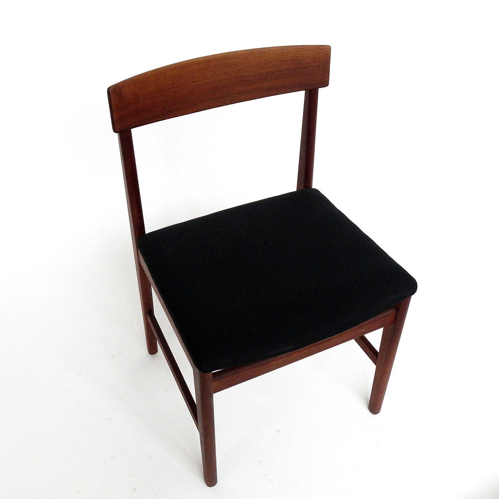 サムネイル： 1950s Retro Teak chair with upholstered seat from Sweden