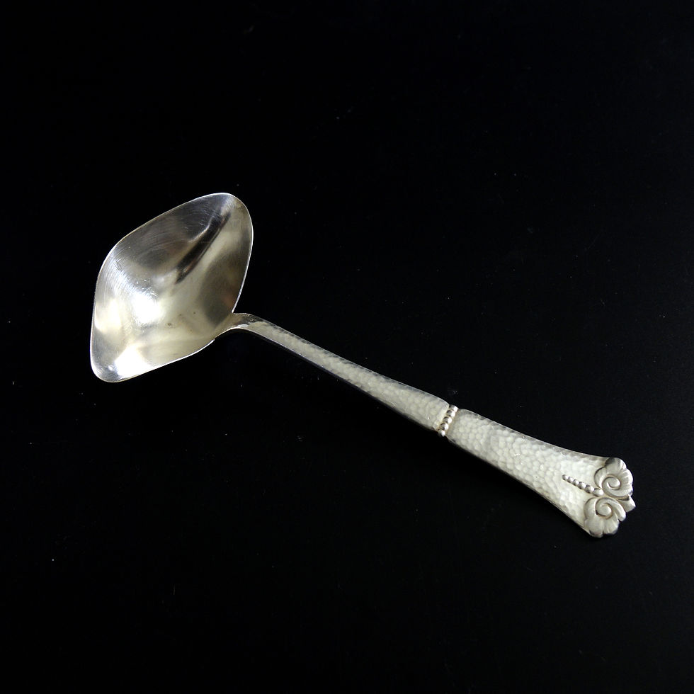 サムネイル： Antique silver plated sugar tongs/spatula/ladles from Sweden early 1900s