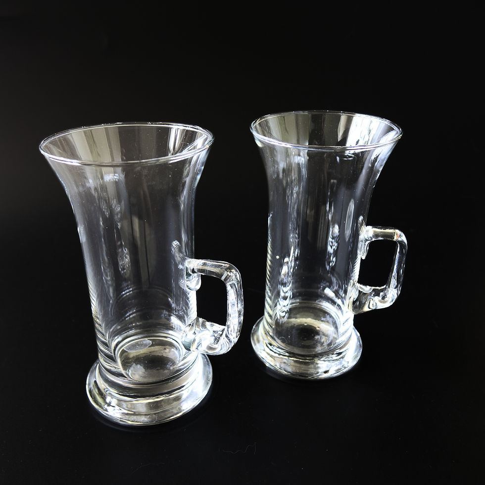 縮圖：Vintage retro Irish coffee glasses in crystal from Bodum Denmark mid-century