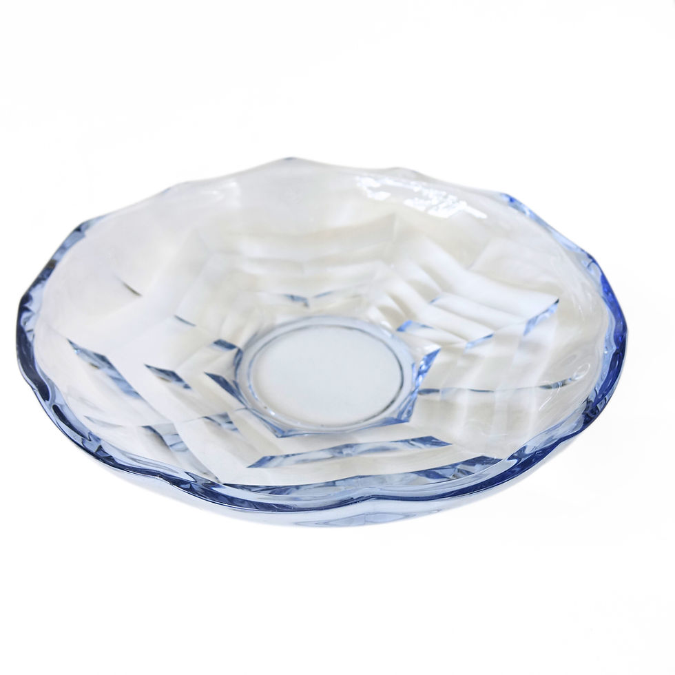 Thumbnail: Vintage retro light blue plate from Sweden mid-century