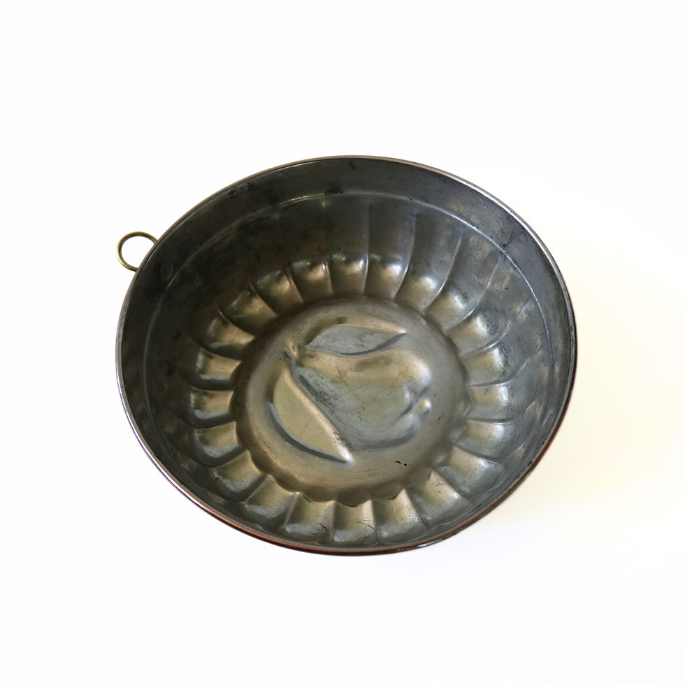 Thumbnail: Antique Copper cake mold with pear shape from Sweden early 1900s