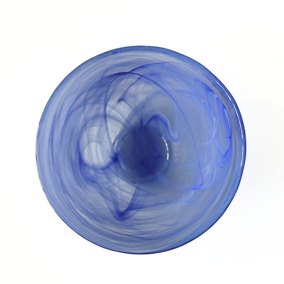 Thumbnail: Vintage handmade light blue bowl from KOSTA Sweden mid-century