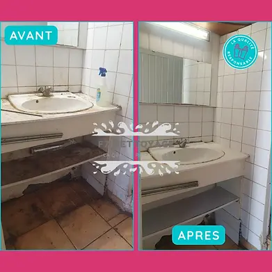 Avant Après Nettoyage professionnel après déménagement 