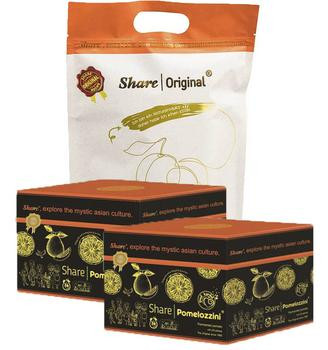 SHARE Pomelozzini® (2x 170 g) & grüne Pflaume (1x 500 g)