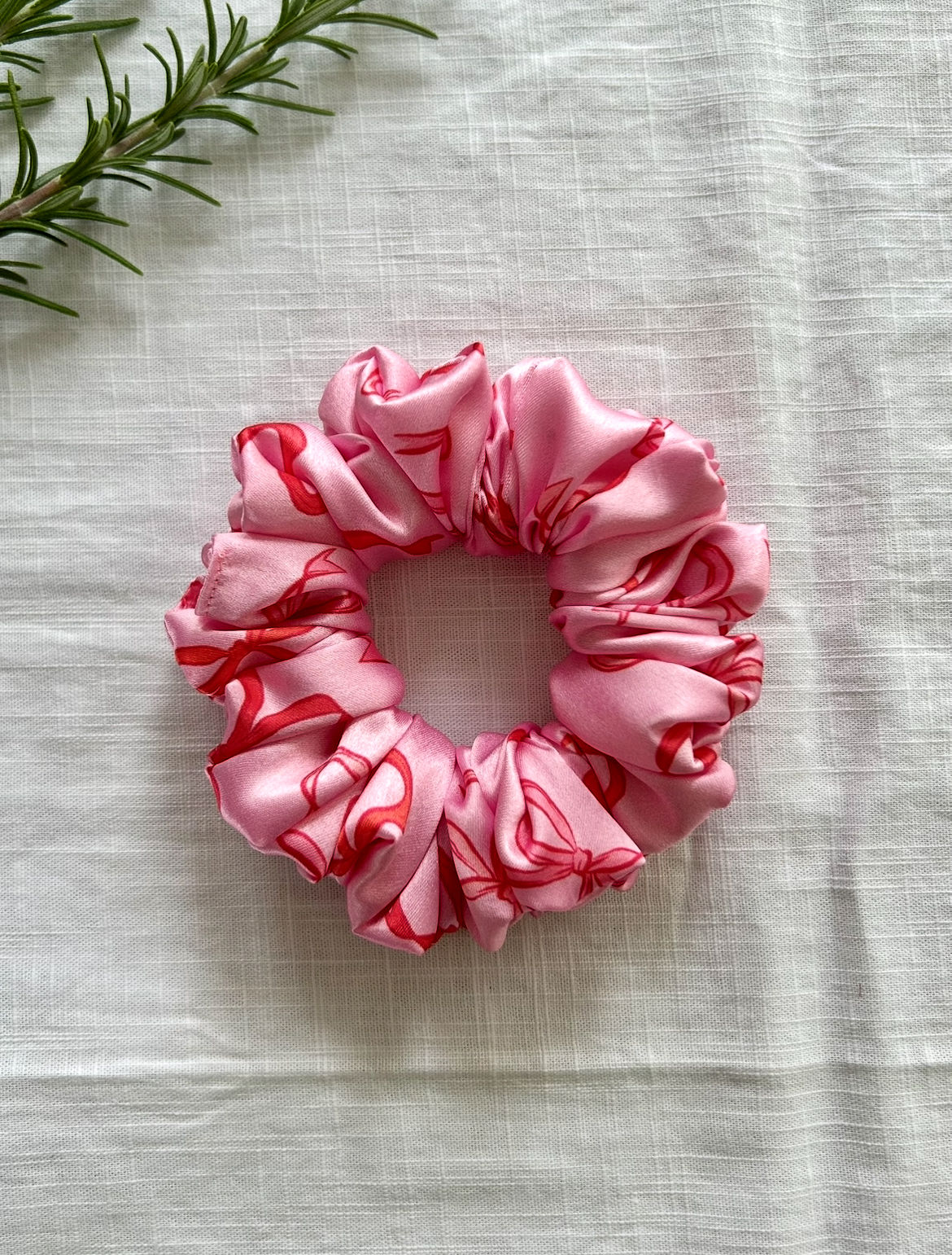 Bow Satin Scrunchie