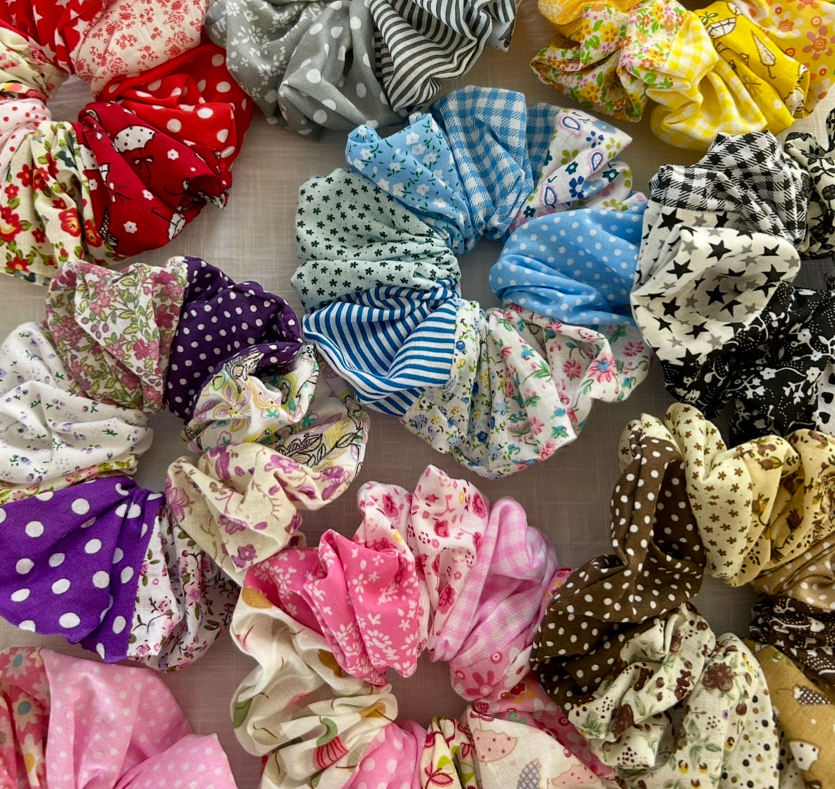 Patch work XL Scrunchies