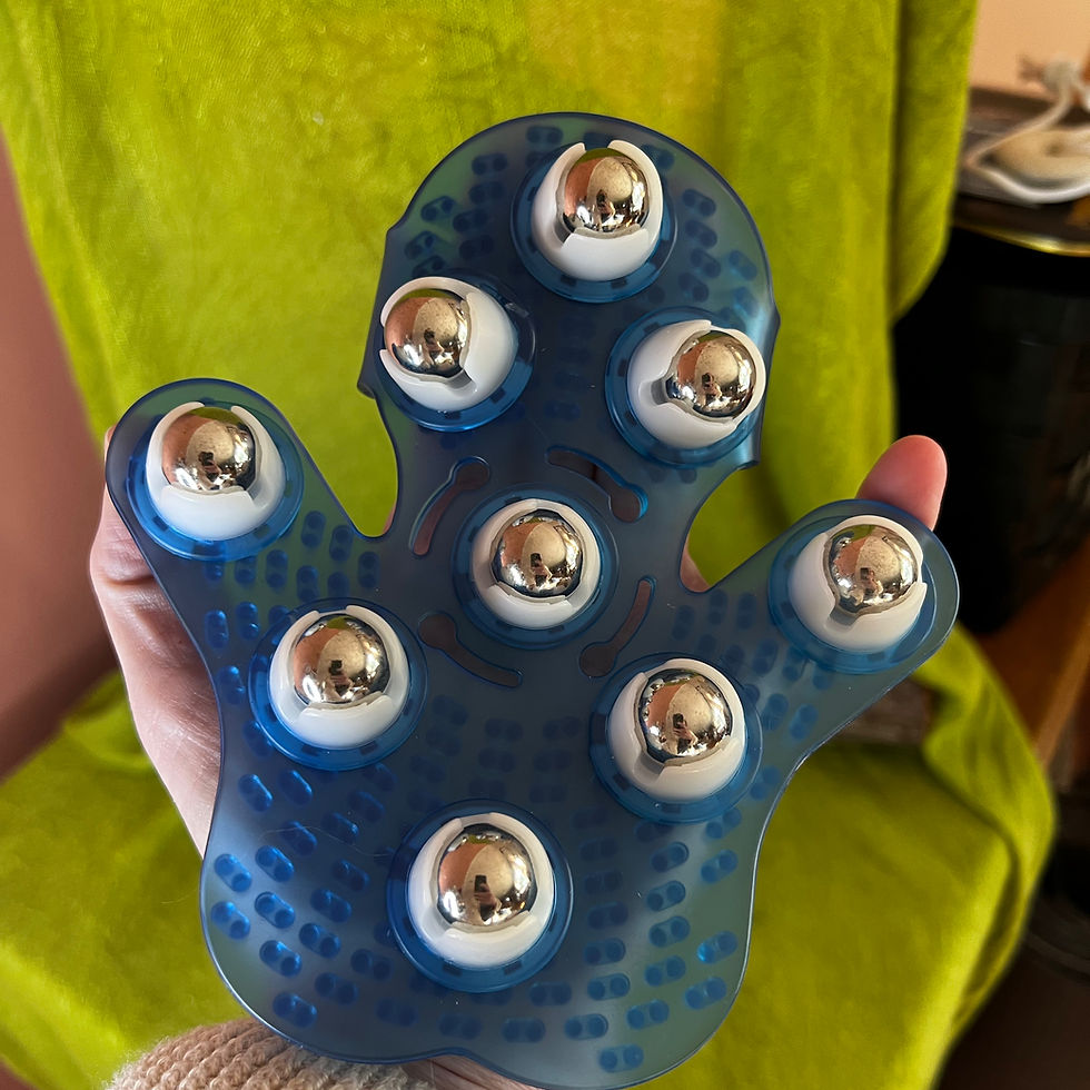 Roller Ball Massage Glove unboxed