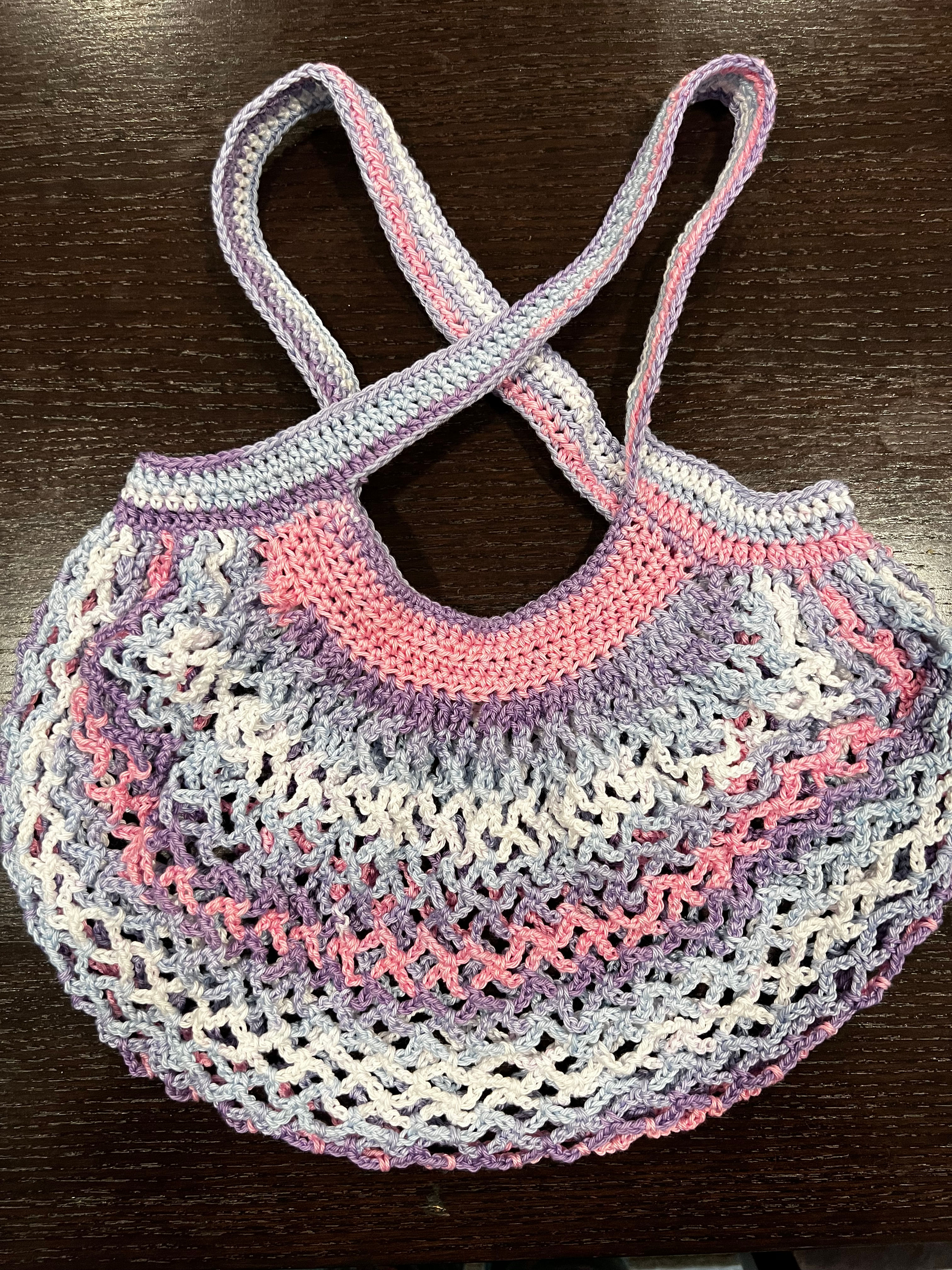 100% Cotton Hand Crocheted Market Bag