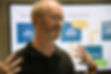 An image of me, Dan Baker, in action as I deliver my workshop on The Storytelling Teacher