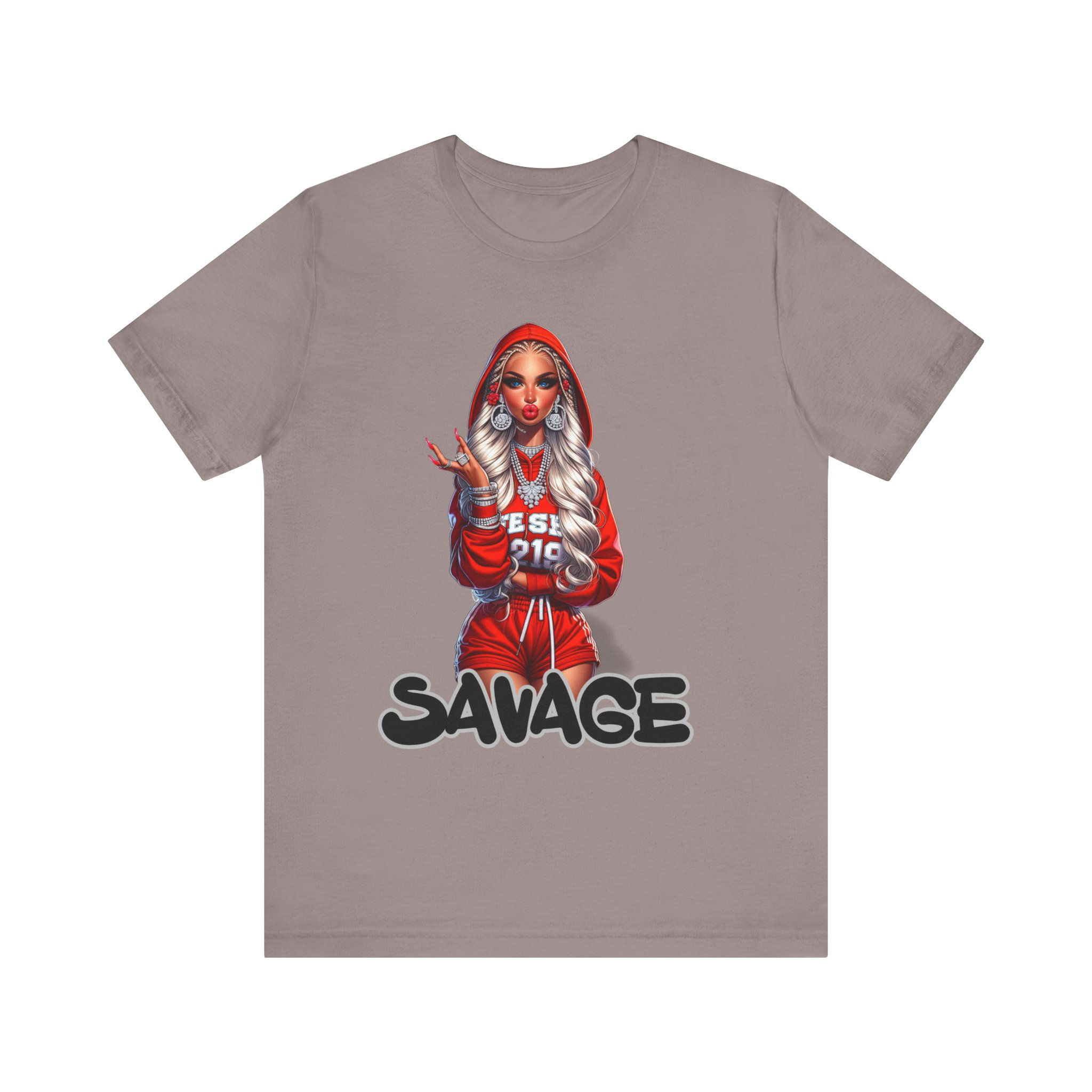 Savage Graphic Unisex Jersey Short Sleeve Tee - Bold Streetwear Style
