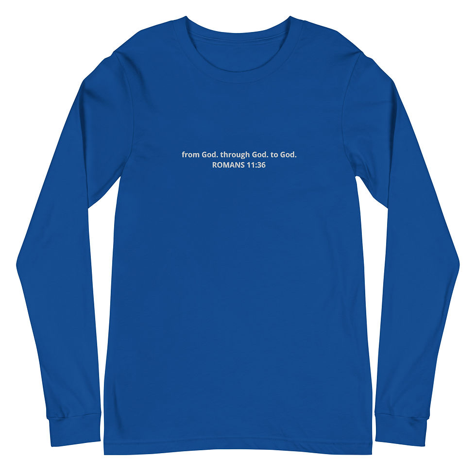 Thumbnail: Romans 11:36 Long Sleeved Tee