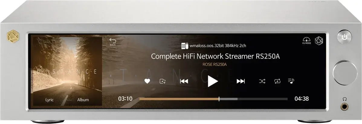 ROSE RS250A gris Lecteur réseau audio