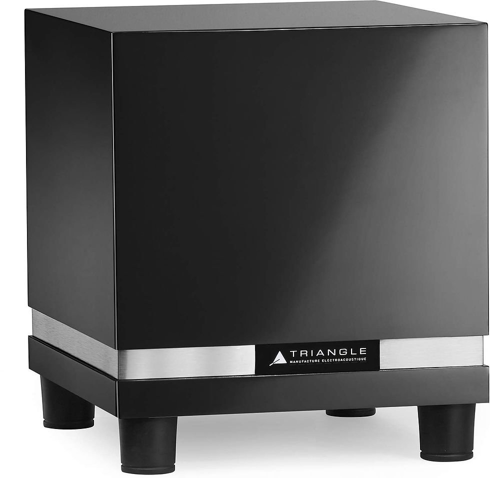 Miniature : TRIANGLE Thetis 300 - noir laqué - CAISSON DE BASSES