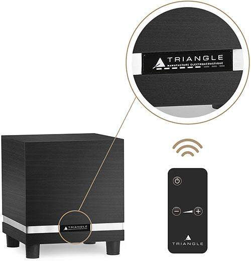 Miniature : TRIANGLE Thetis 340 - black ash - CAISSON DE BASSES