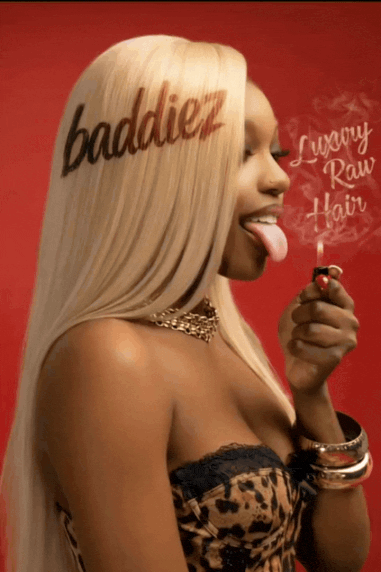 Wig collection hero banner with category tiles for HD lace, new arrivals, straight wigs, and high density