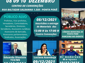 Seminário de vereadores de dezembro de 2021