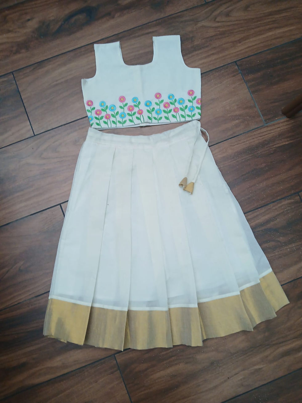 Simple White Top and Frock