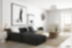Monochrome lounge