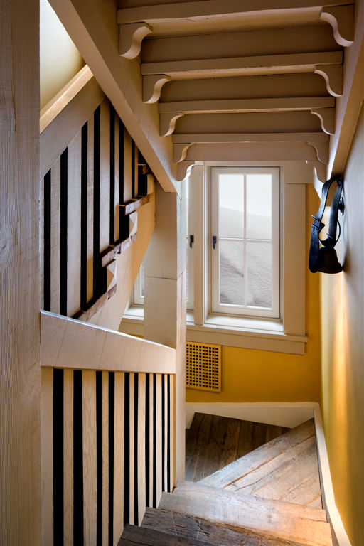 stair with solid timber risers