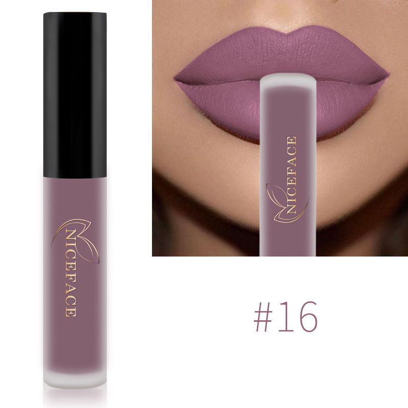Thumbnail: Nude Liquid Lipsticks Waterproof Velvet Matte Lip Gloss Long Lasting Non-stick C