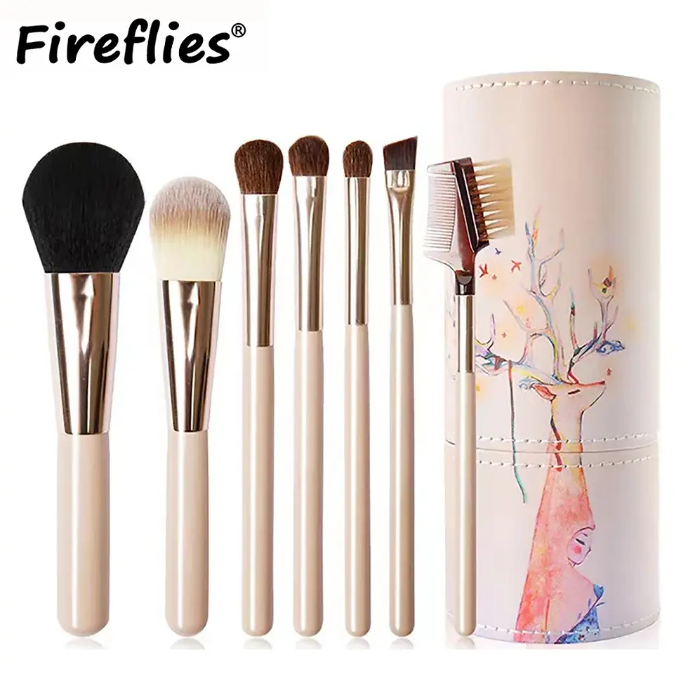 Thumbnail: 13/33pcs Professional Makeup Brush Set with Accessories for Combination Skin- Fe