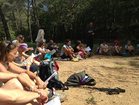 groupe de pèlerines