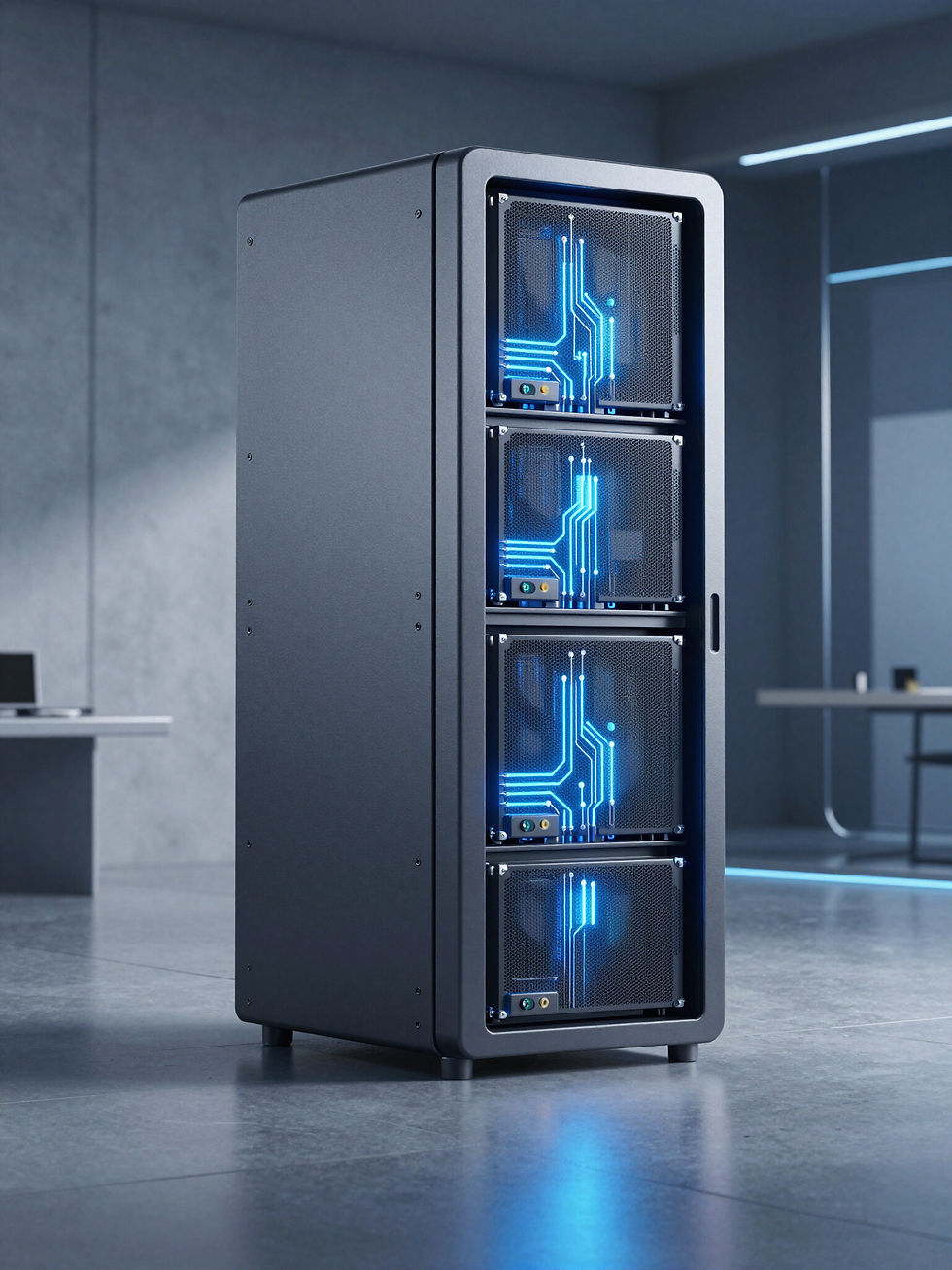 Data Cabinet in gray