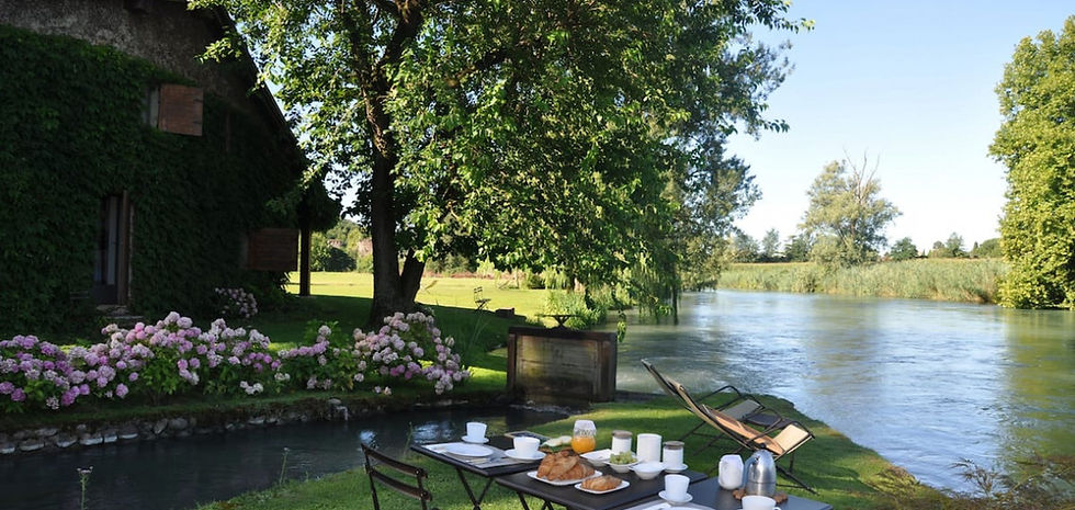 Picnic area by the river