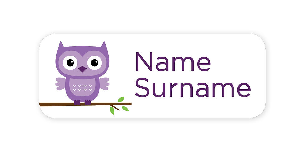 Thumbnail: Purple Owl Labels