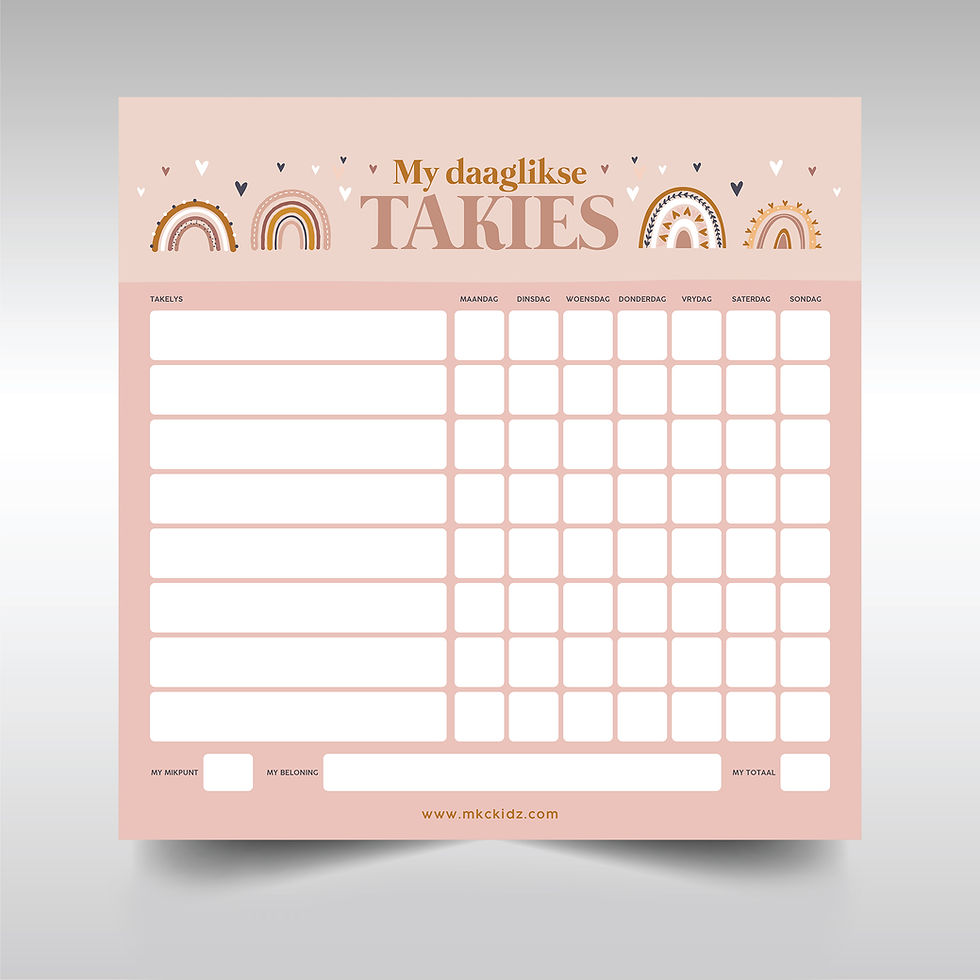 Thumbnail: Magnetic Chores Chart (Dreams & Rainbows)