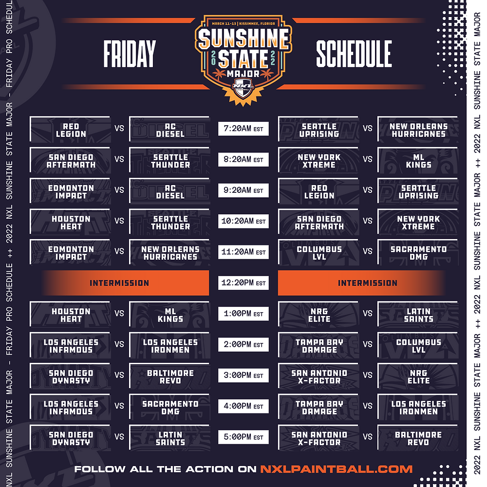 Nxl 2025 Schedule