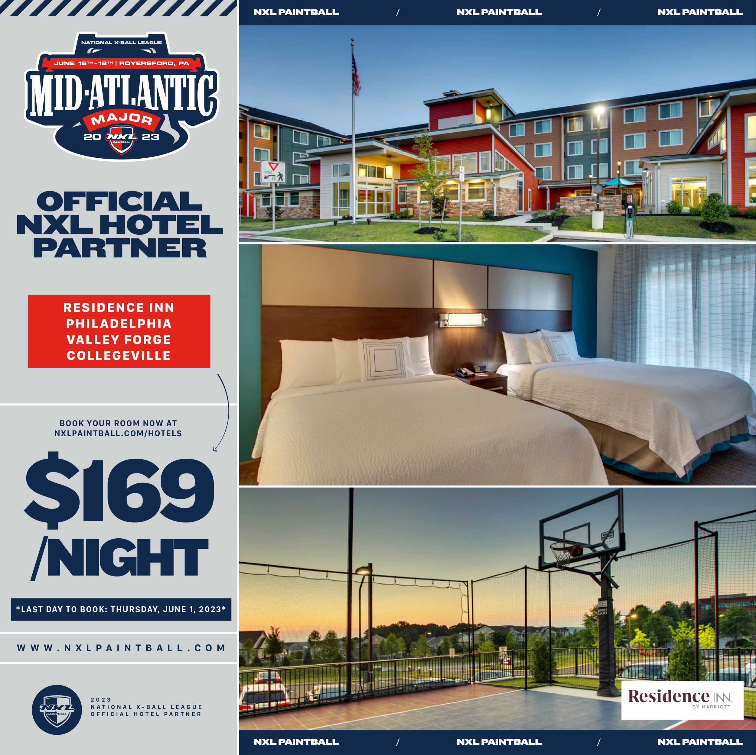 NXL PAINTBALL EVENT HOTEL PARTNERS