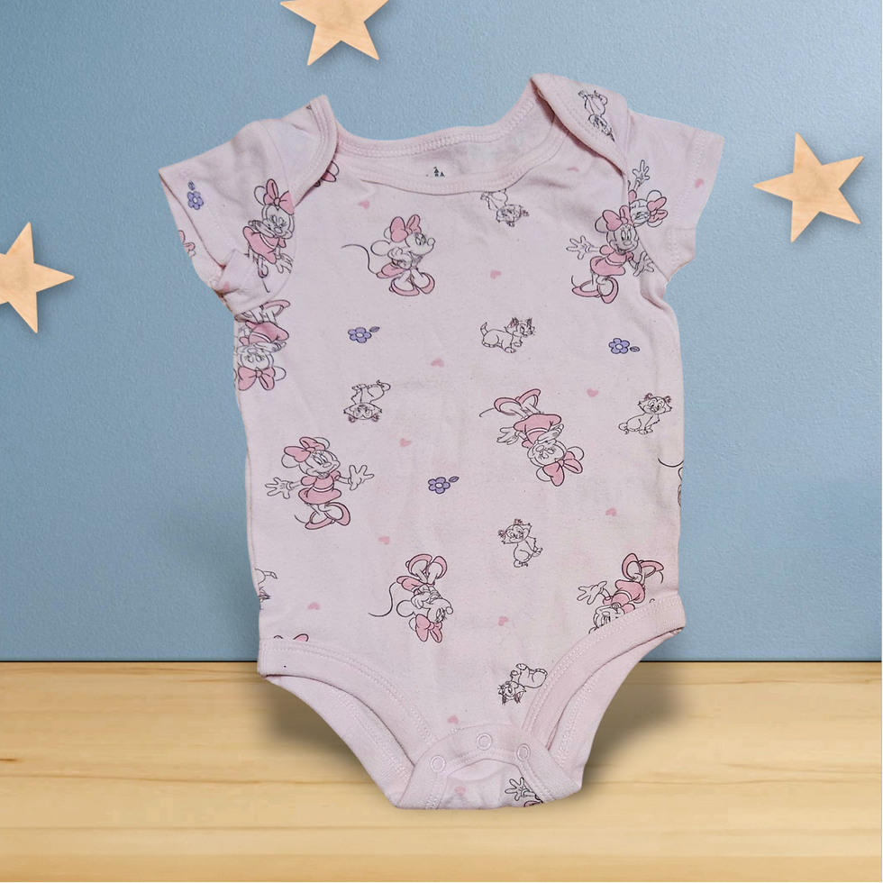 0 - 3 mois - Disney baby - Cache-couche rose Minnie Mouse