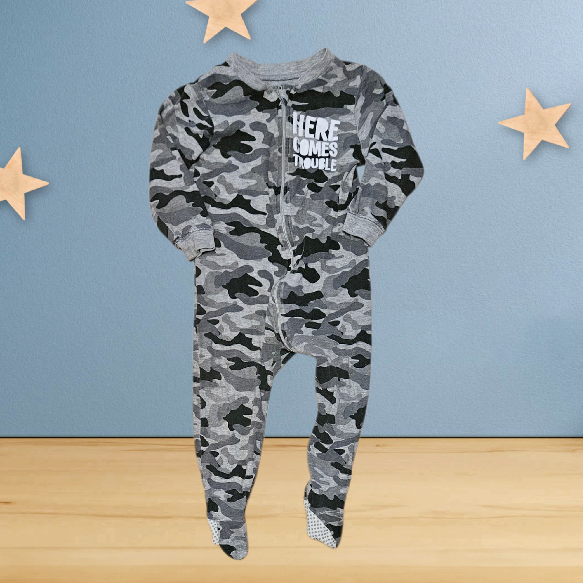 2 ans - George - pyjama camouflage gris