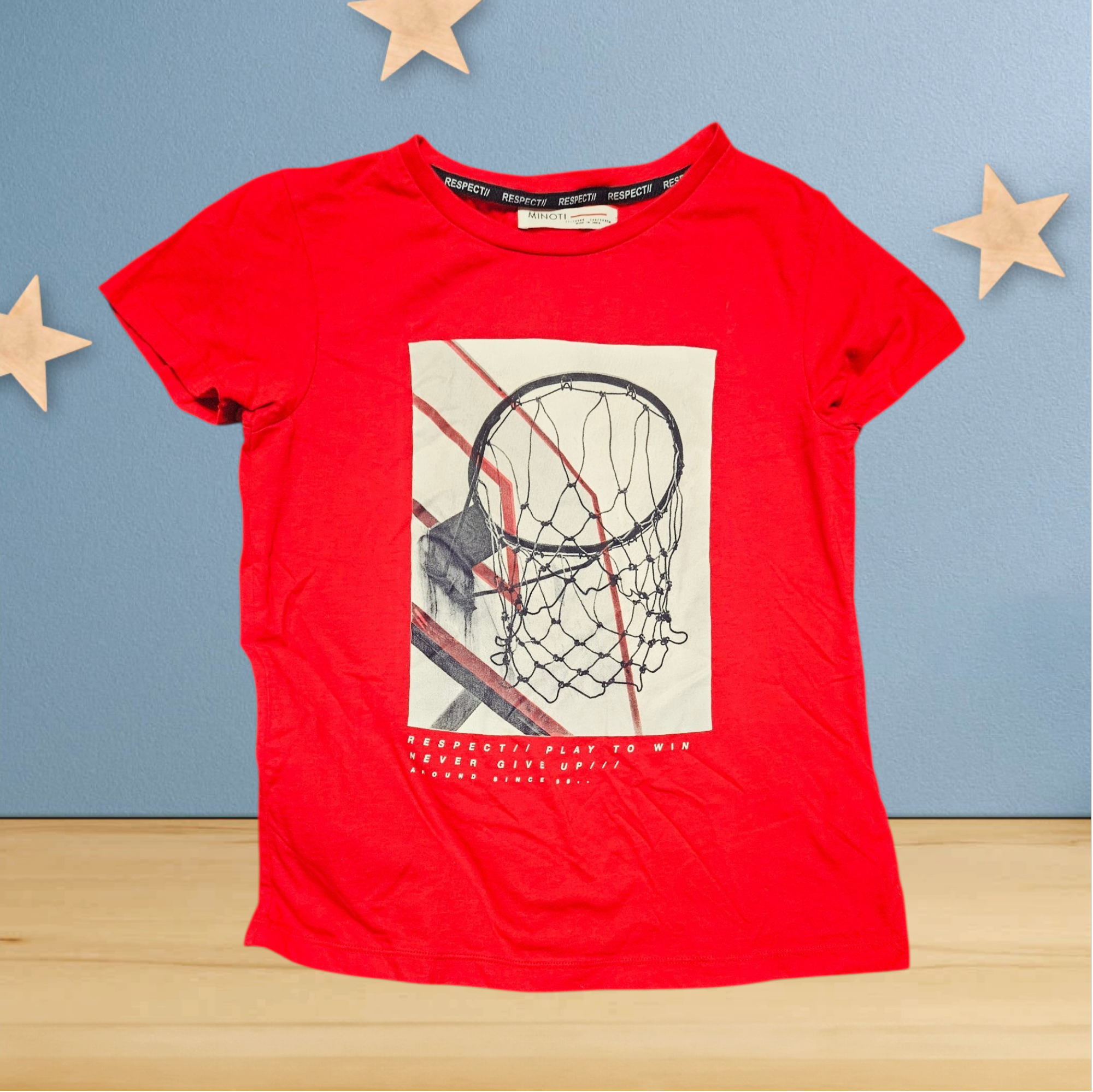 11 - 12 ans - Minoti - chandail rouge basket-ball