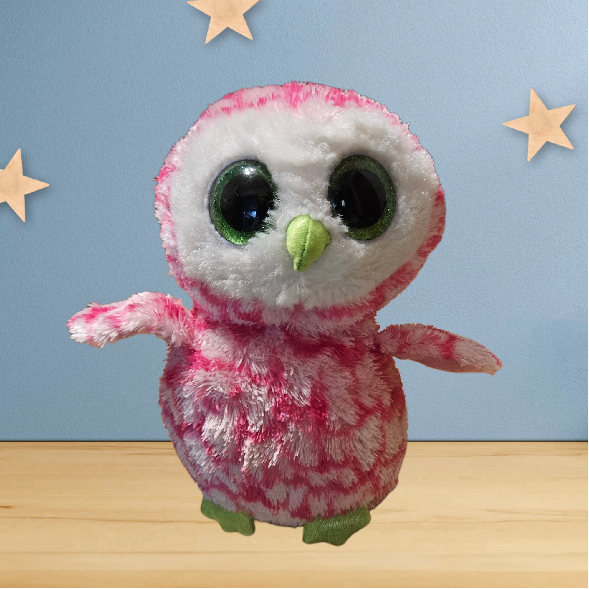 Petite Peluche Hibou rose